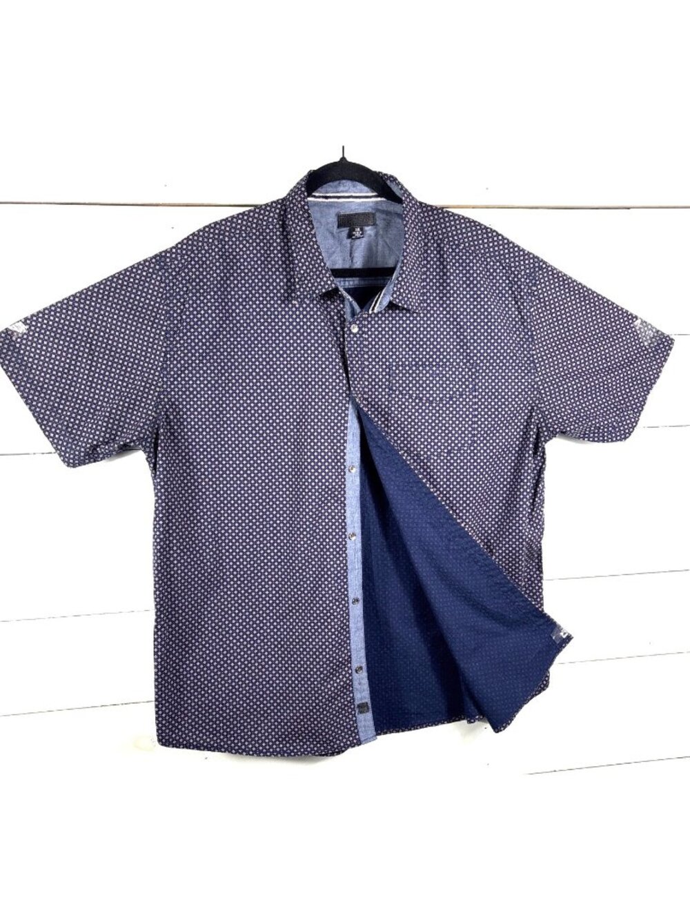 Steves Jeans Mens 3X Multi-Color Short Sleeve Button-Up Shirt 100% Cotton